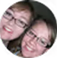 Two overlapping circular shapes